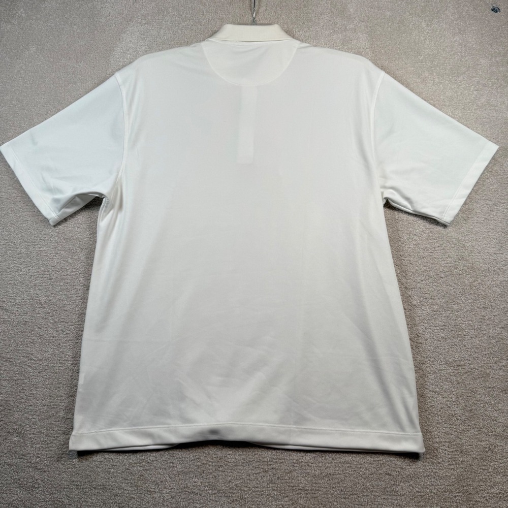 NEW Nike Golf Polo Shirt Mens Large White Dri-FIT Short Sleeve - Picture 3 of 8